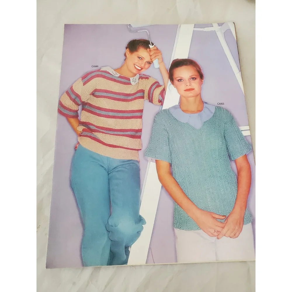 Vintage Unger Colorful Cruise Yarn‎ Pattern Booklet Vol 229 Knitting Crochet 80s